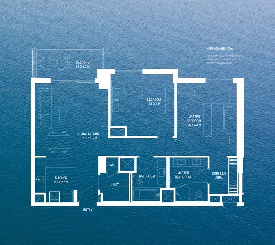 Water's Edge apartments floor plan 4