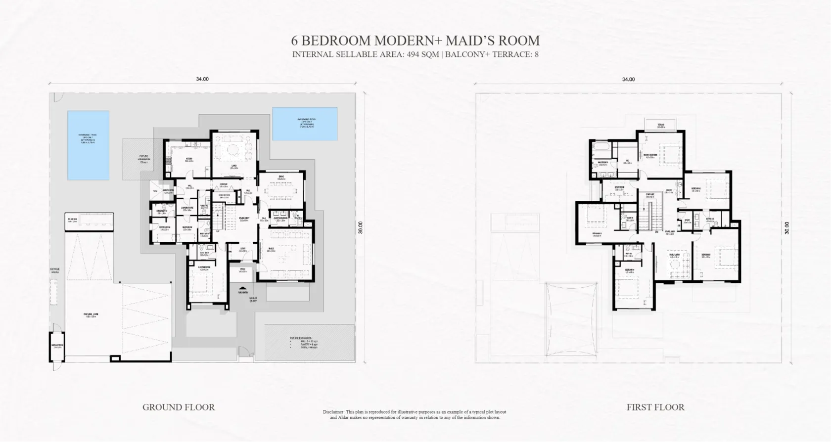 Fay Al Reeman I villa floor plan 4