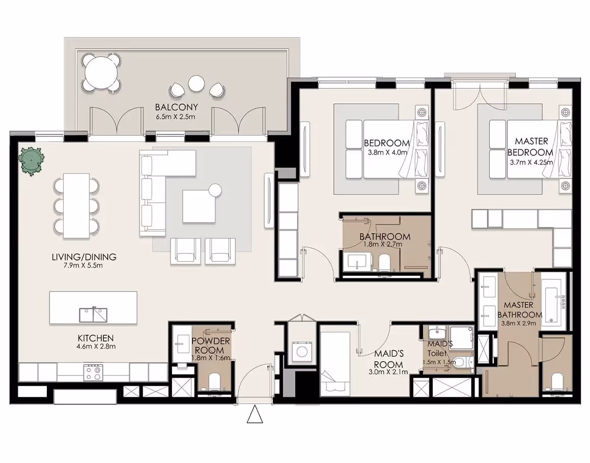 Nawayef Park Views apartments floor plan 2