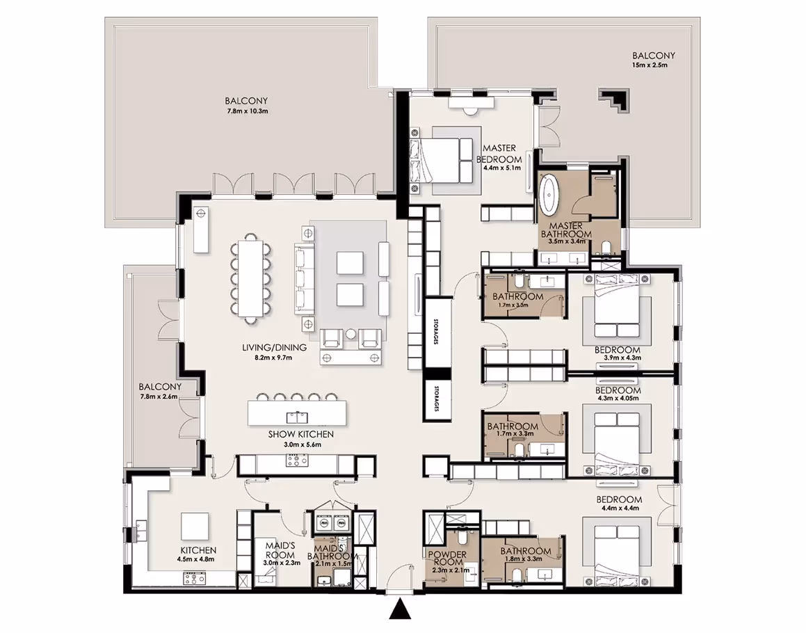 Nawayef Park Views apartments floor plan 4