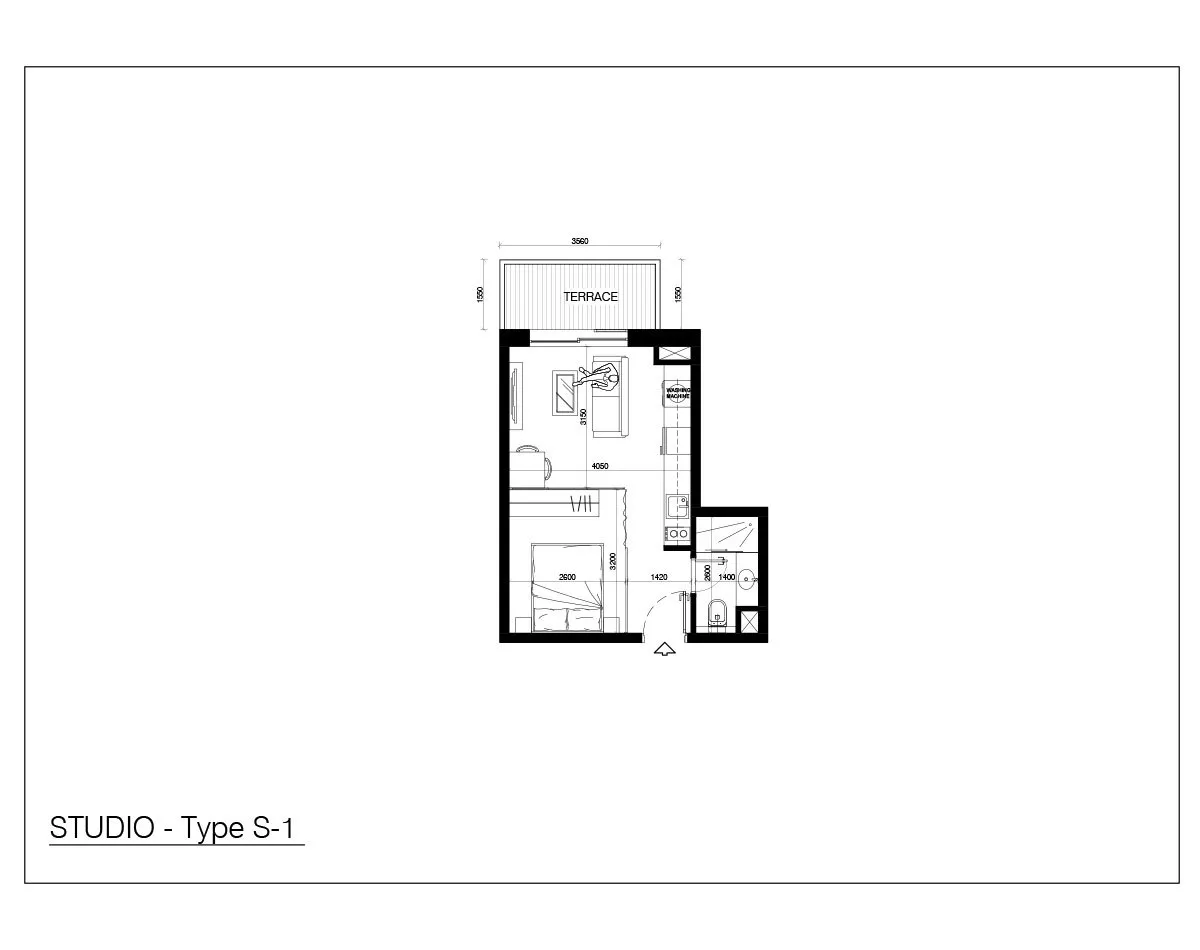 Al Raha Lofts One apartments floor plan 3