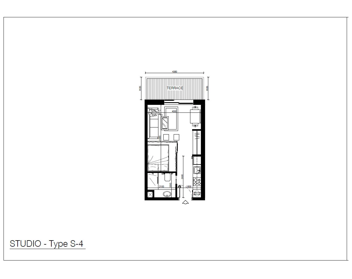 Al Raha Lofts One apartments floor plan 6