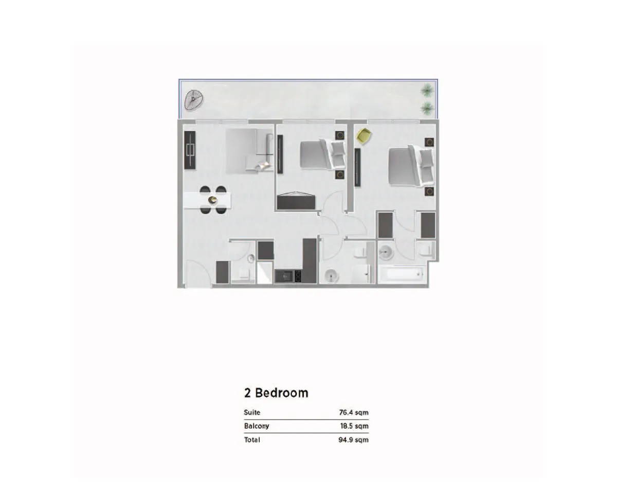 Oasis 1 Residences apartments floor plan 1