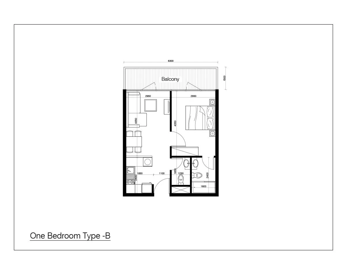 Oasis Residences Two apartments floor plan 5