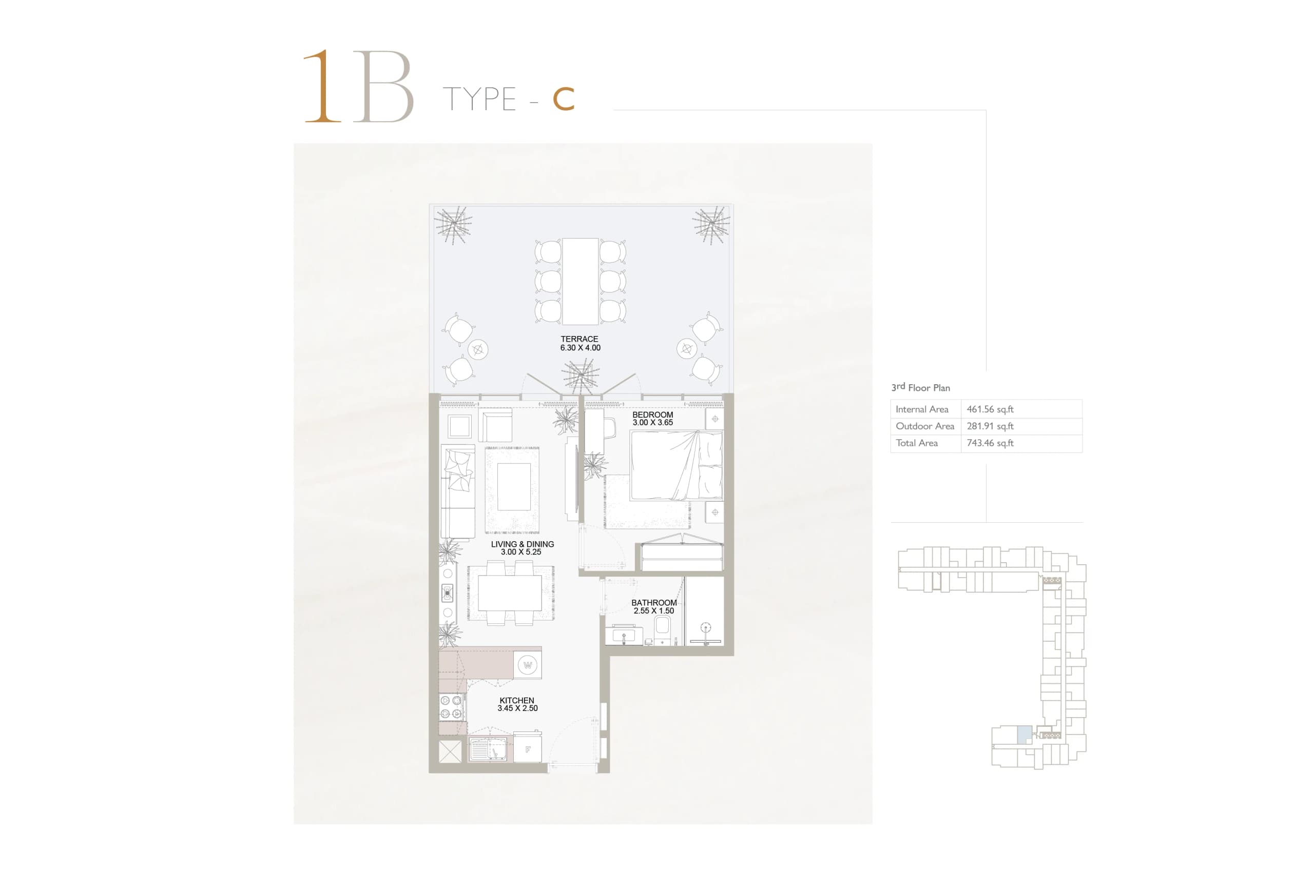 Plaza apartments floor plan 3