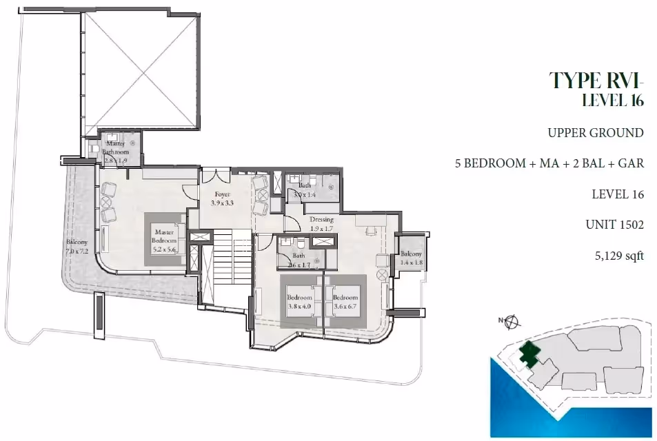 Radiant Square apartments floor plan 3