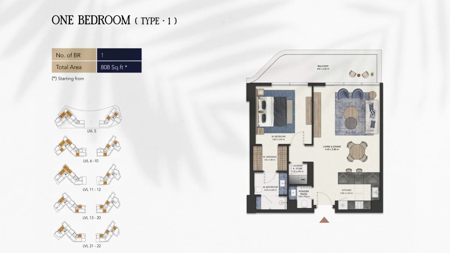Seamont Autograph Collection Residences apartments floor plan 1
