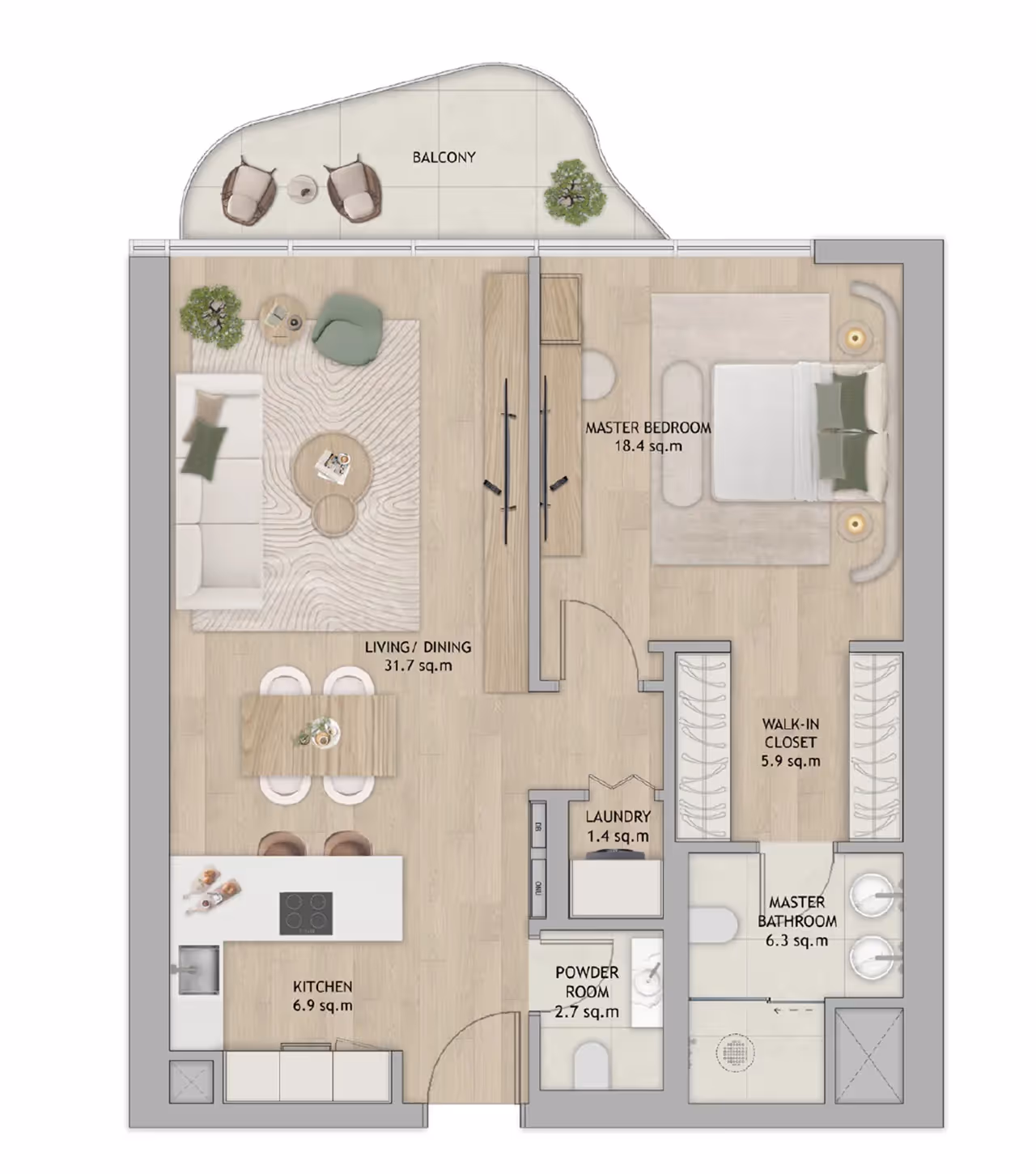 Mamsha Gardens apartments floor plan 1