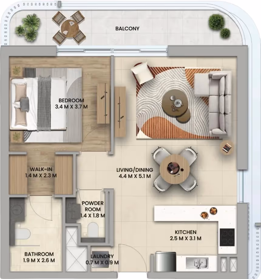 Nouran Living apartments floor plan 2