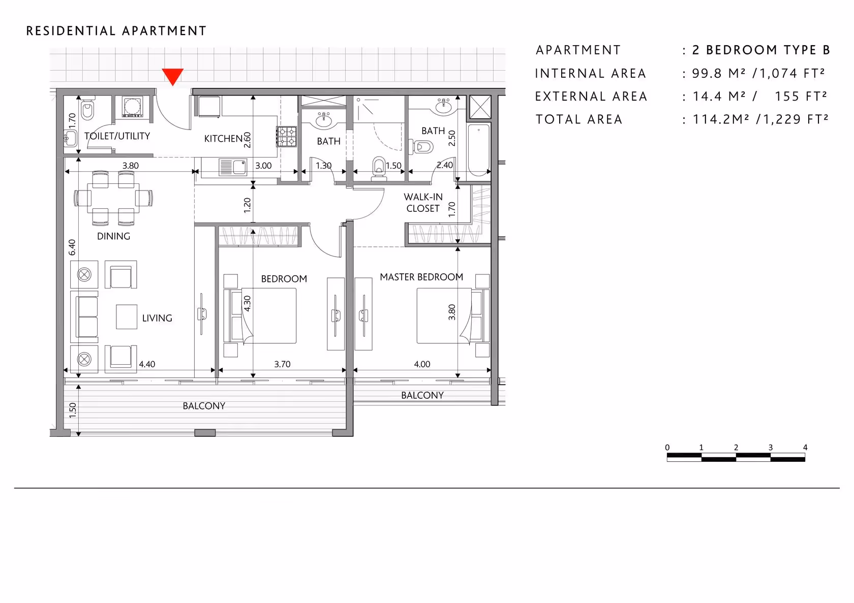 Bloom Park View apartments floor plan 1