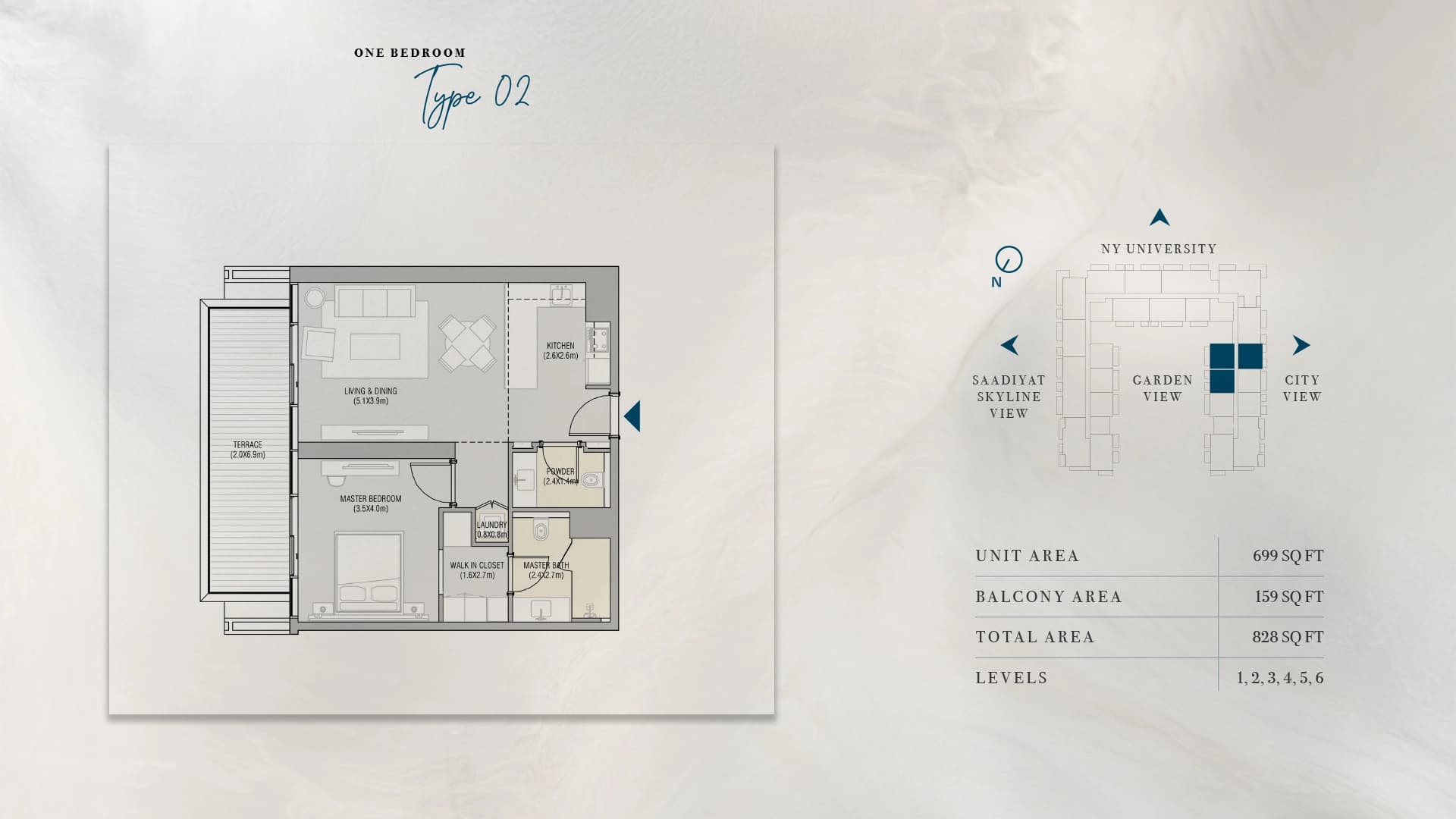 Vida Residences Saadiyat Island apartments floor plan 2
