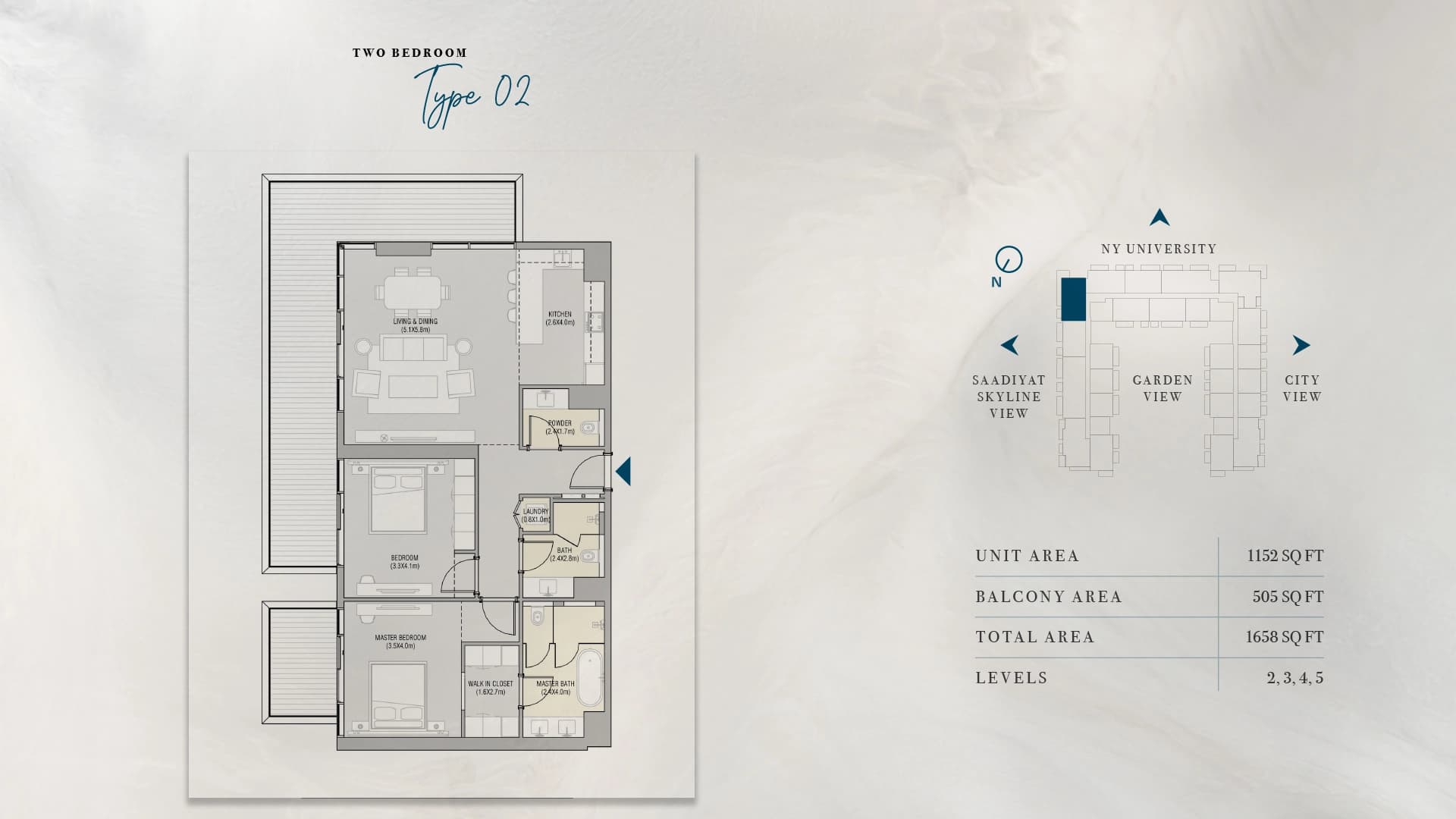 Vida Residences Saadiyat Island apartments floor plan 4