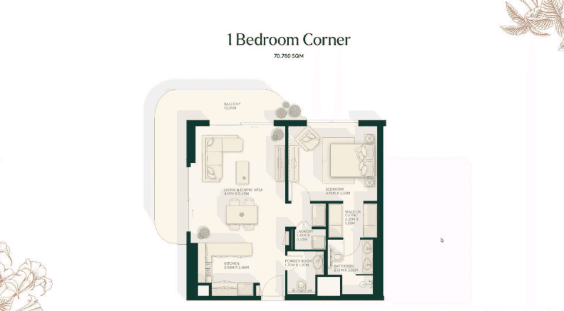 Gardenia Bay apartments floor plan 2