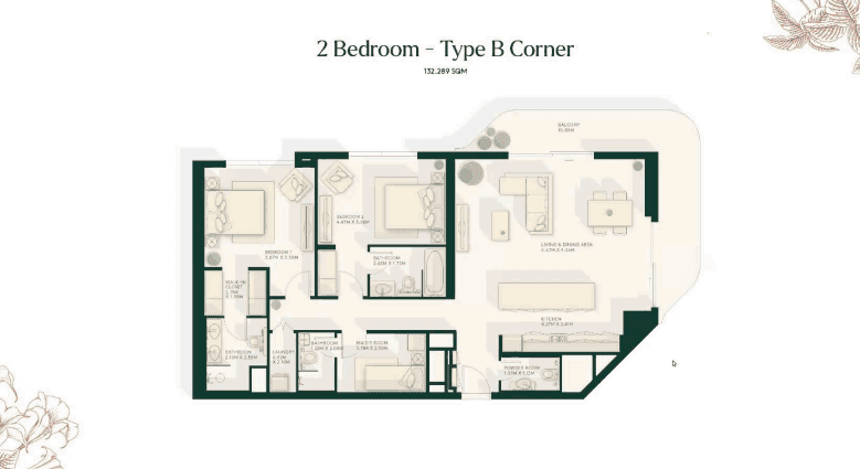 Gardenia Bay apartments floor plan 5