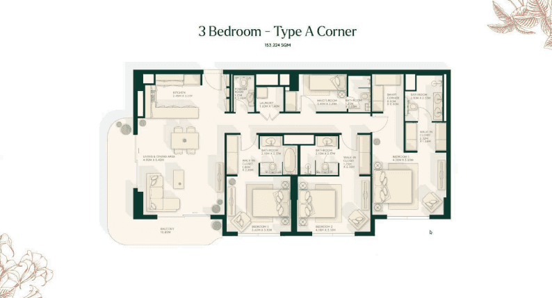 Gardenia Bay apartments floor plan 6