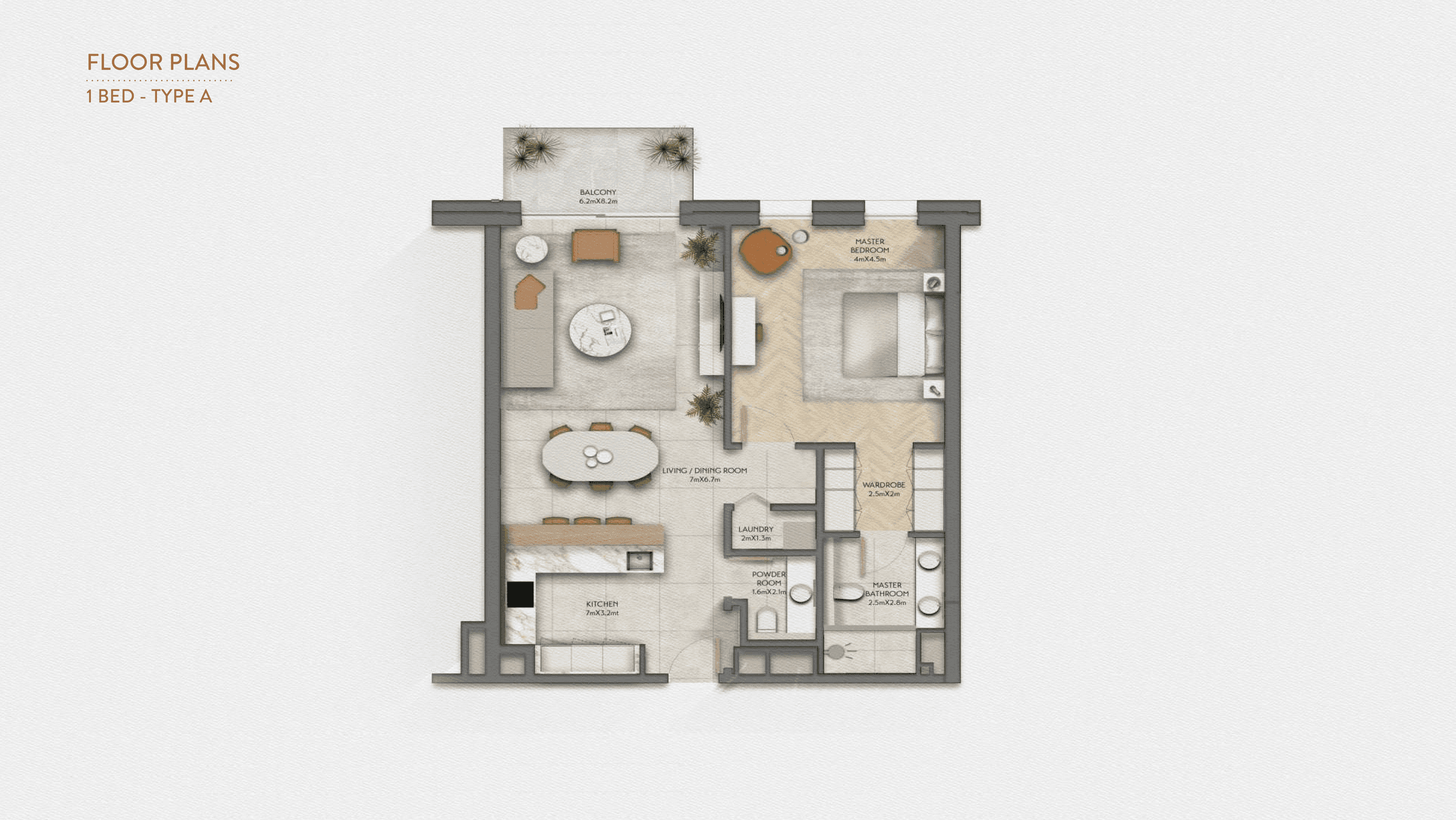 Sama Yas apartments floor plan 1