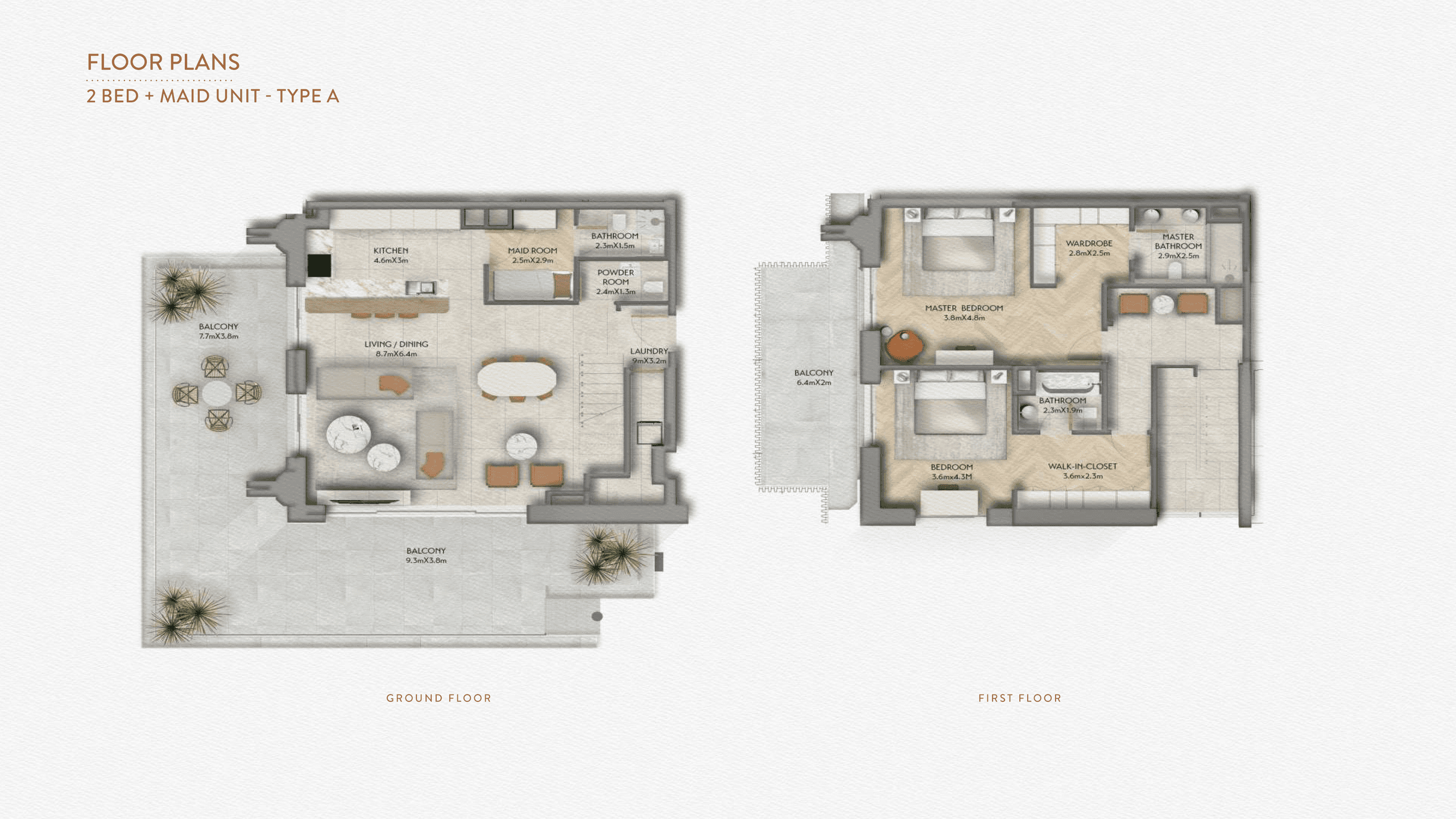 Sama Yas apartments floor plan 2