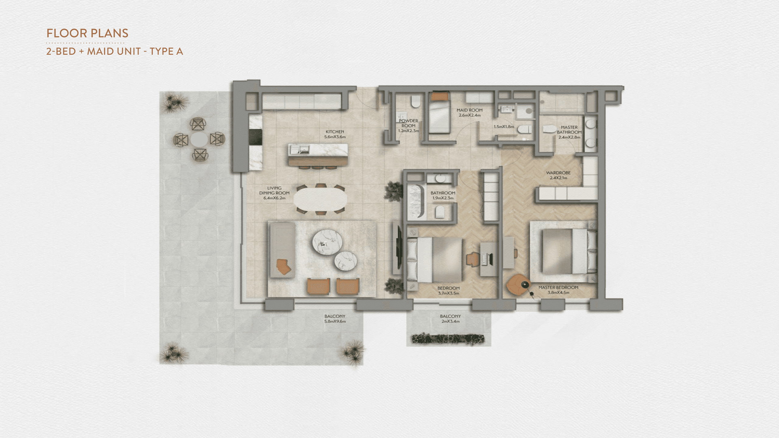 Sama Yas apartments floor plan 3
