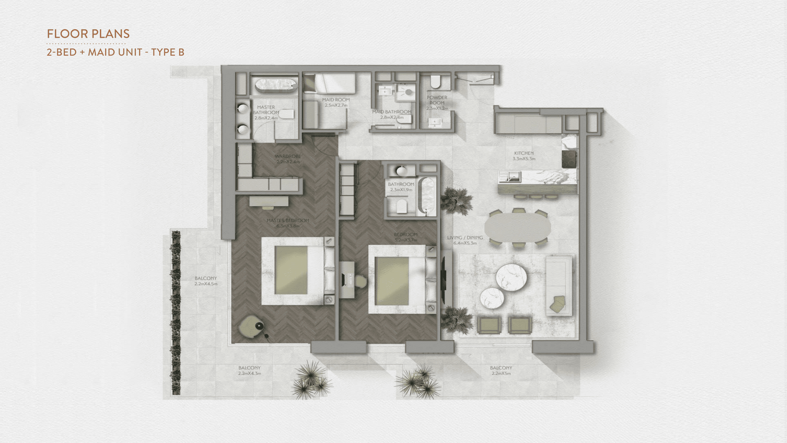 Sama Yas apartments floor plan 6