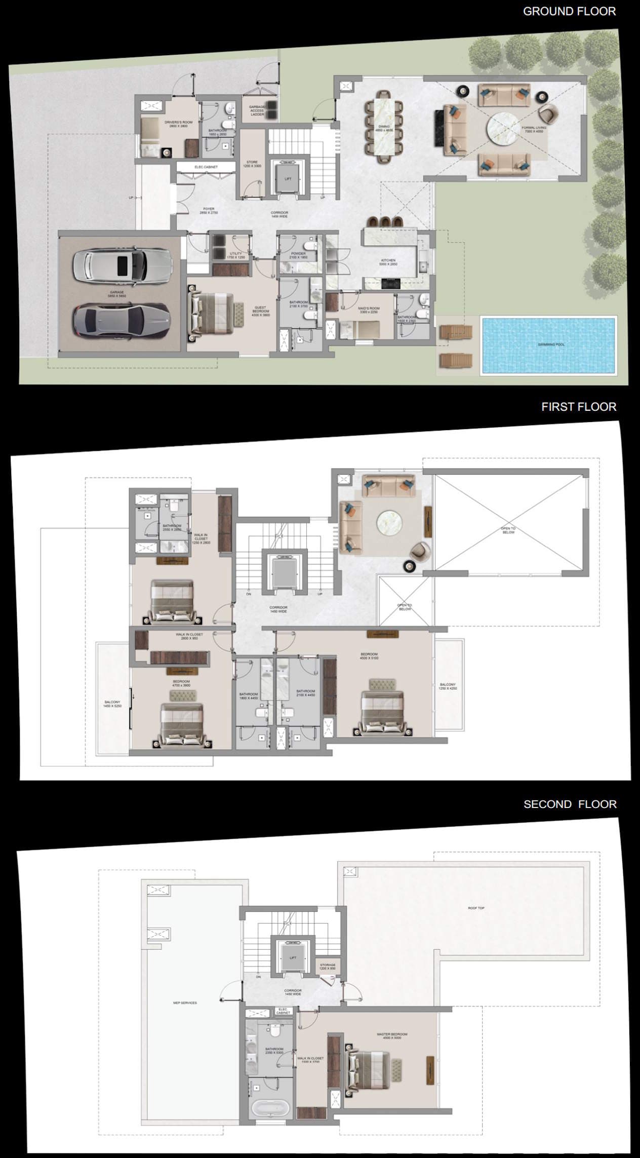 Sobha City villa floor plan 2