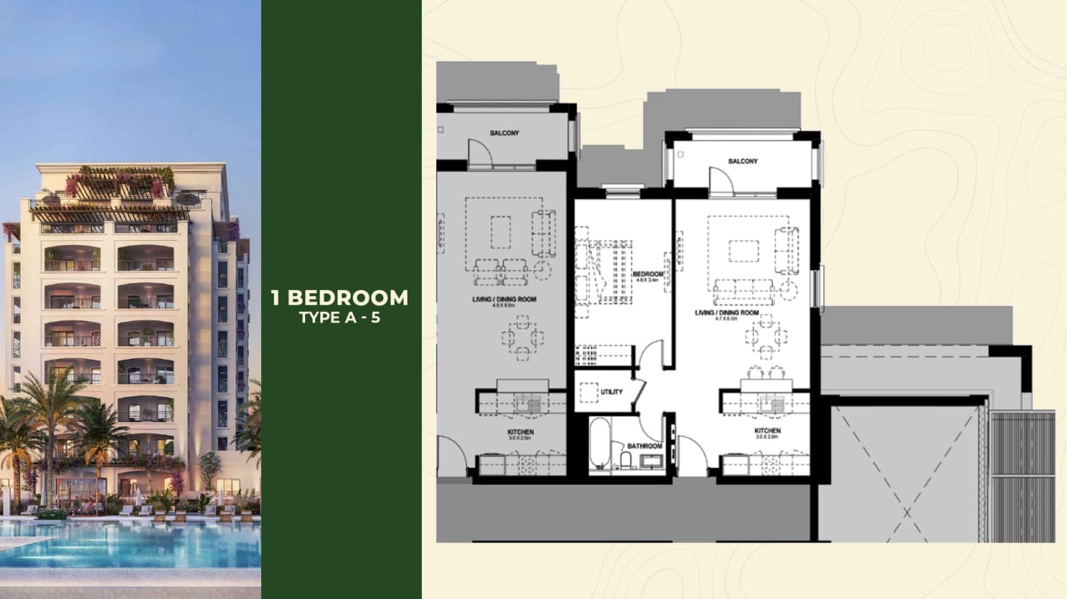 Yas Golf Collection Views apartments floor plan 6