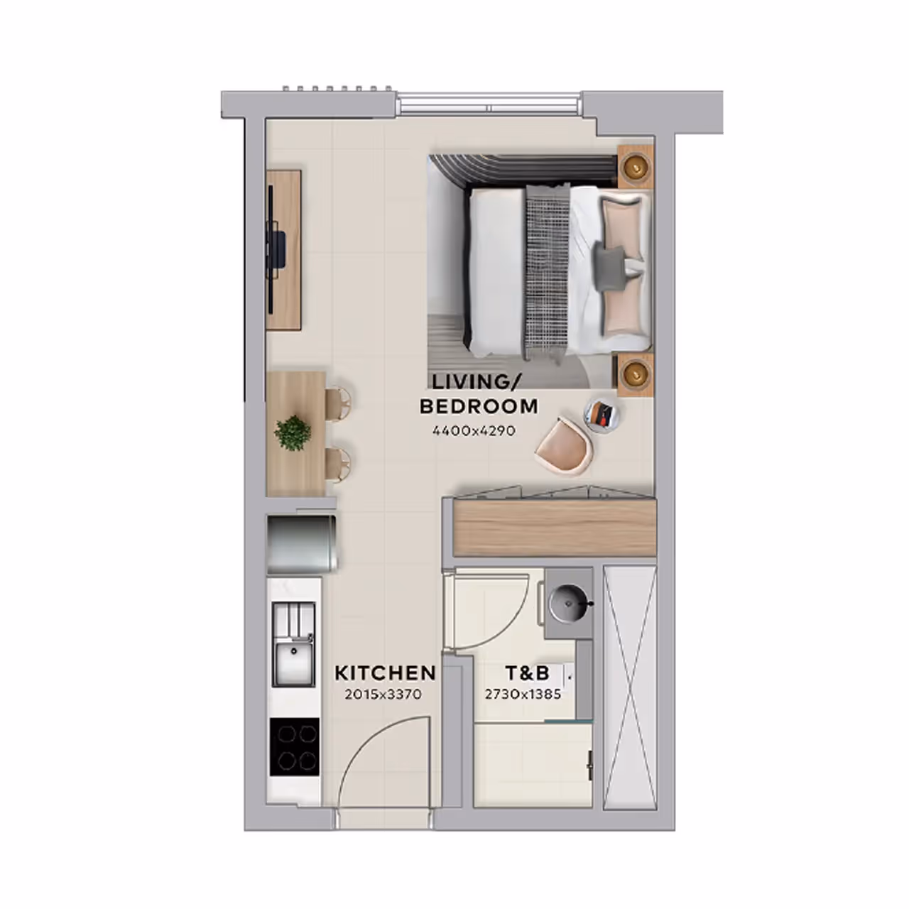 Yas Living apartments floor plan 1