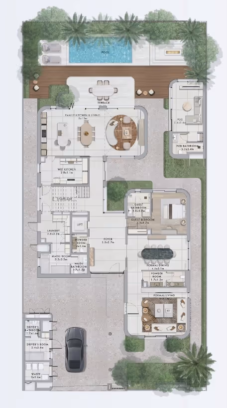 Yas Riva villa floor plan 1