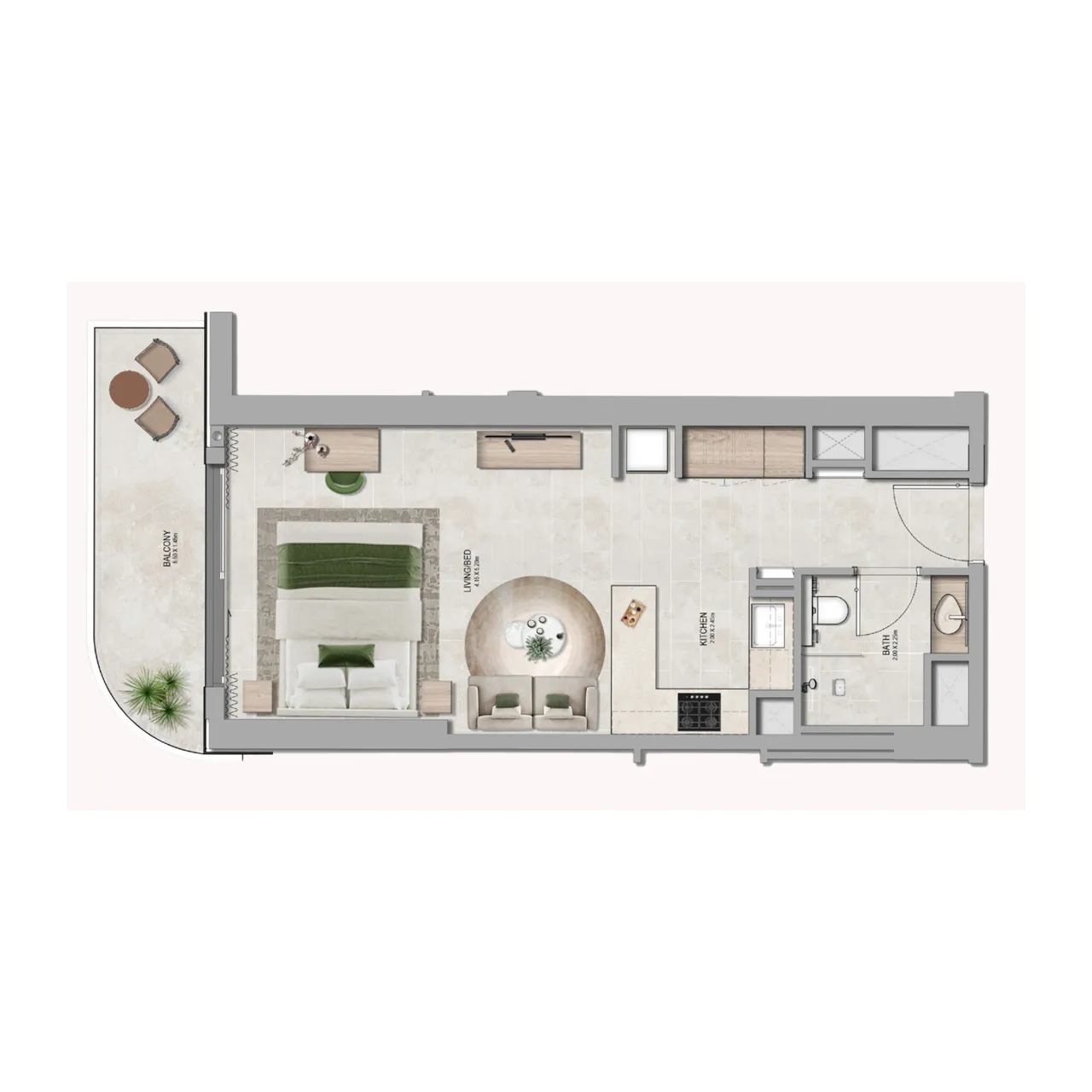 Yas Riva Residences apartments floor plan 4