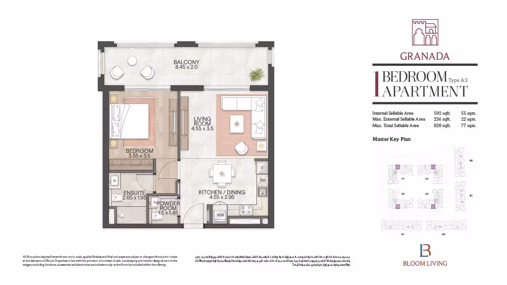Bloom Living Granada apartments floor plan 4